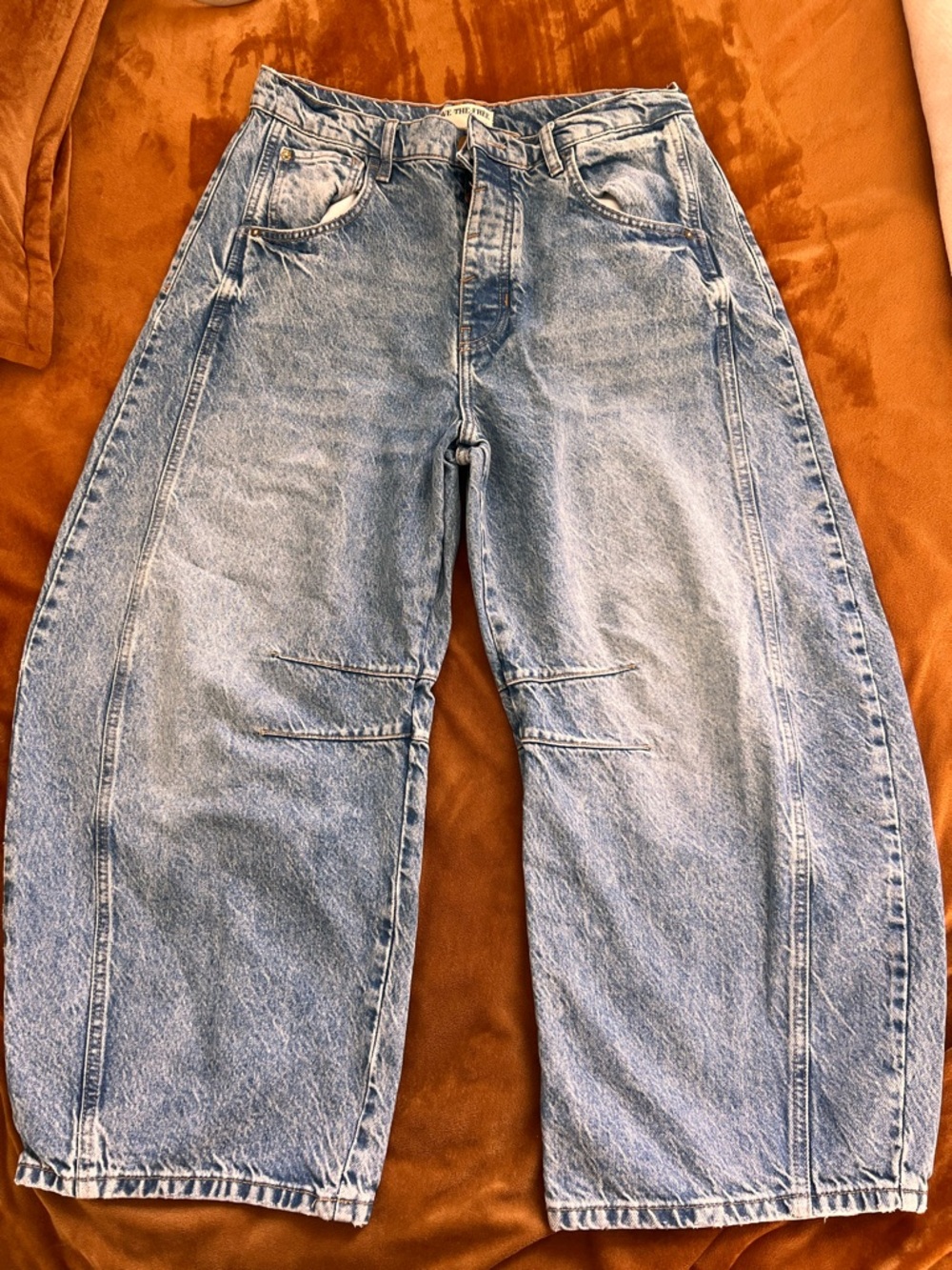 We The Free Light Blue Wide-Leg Women's Jeans